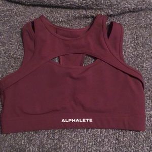 Alphalete surface keyhole bra
